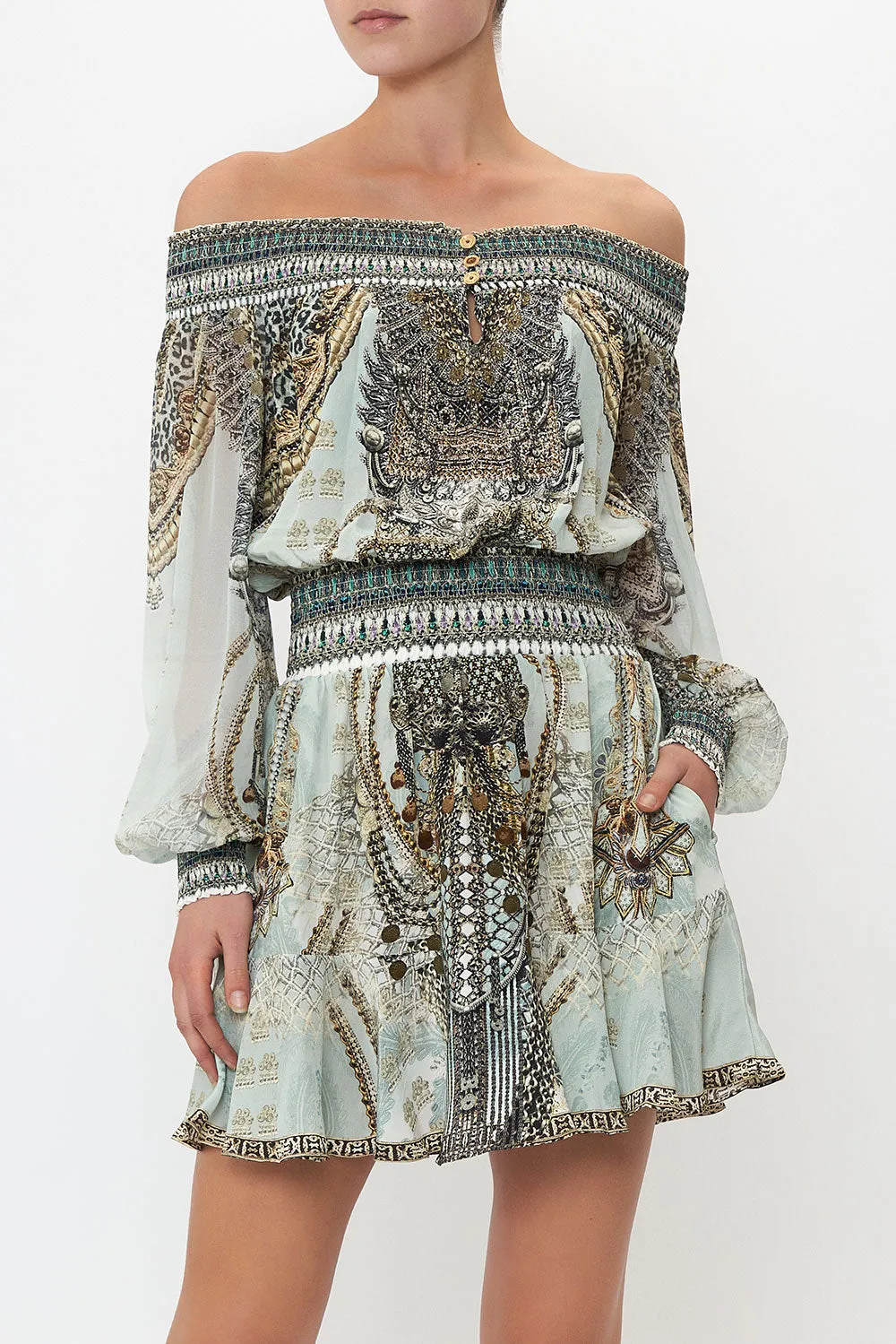 OFF SHOULDER SHORT DRESS FREE ESPIRITU sold by Camilla product image thumbnail 5