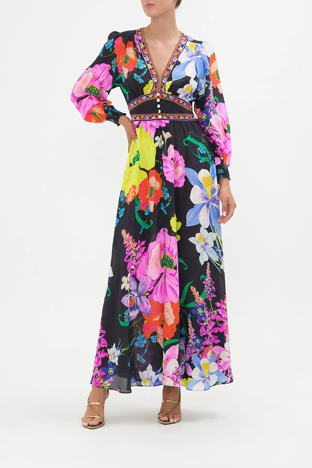 BUTTON DRESS WITH SHAPED WAISTBAND AWAY WITH THE FAIRIES sold by Camilla