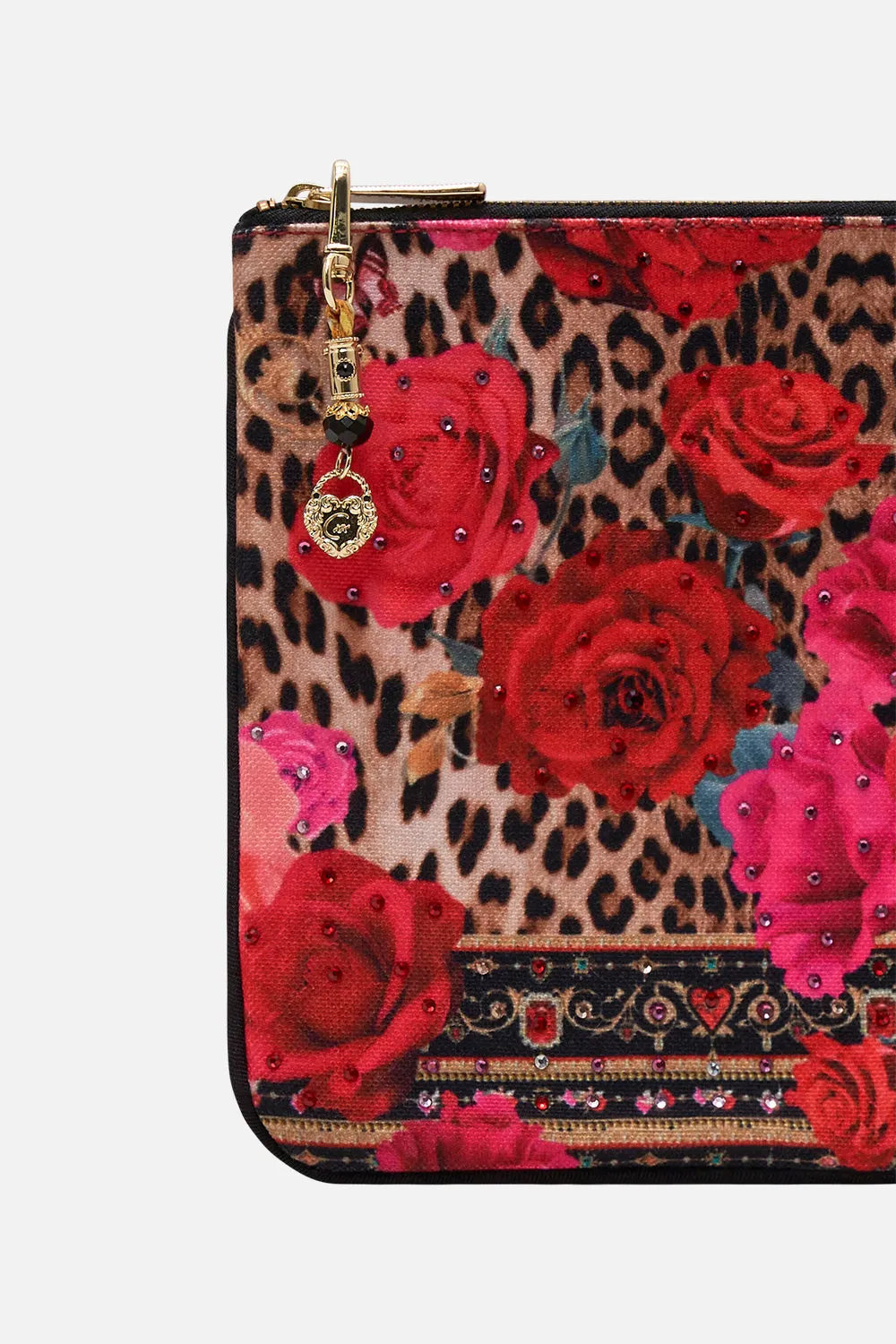 SMALL CANVAS CLUTCH HEART LIKE A WILDFLOWER sold by Camilla product image thumbnail 3