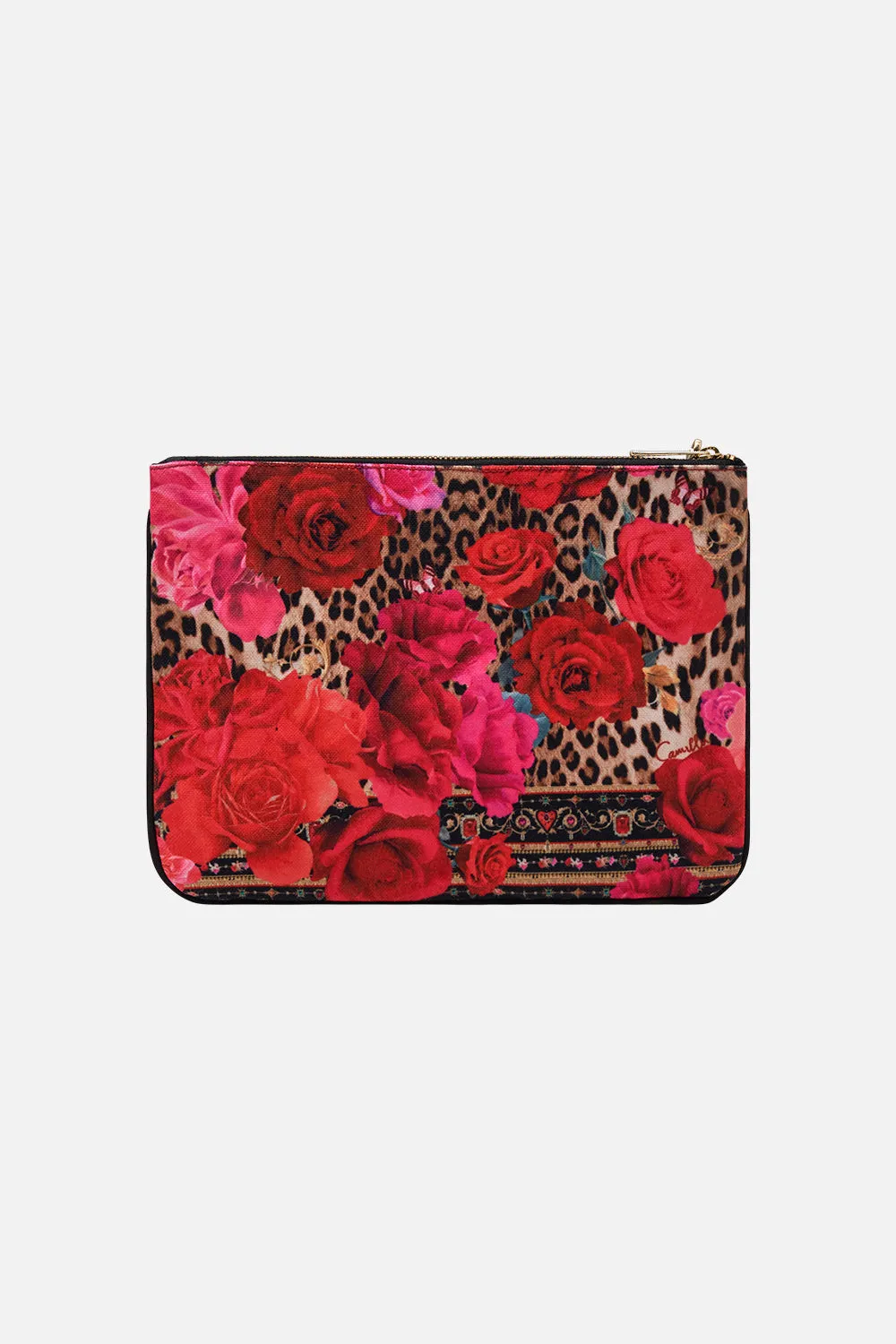 SMALL CANVAS CLUTCH HEART LIKE A WILDFLOWER sold by Camilla product image thumbnail 2