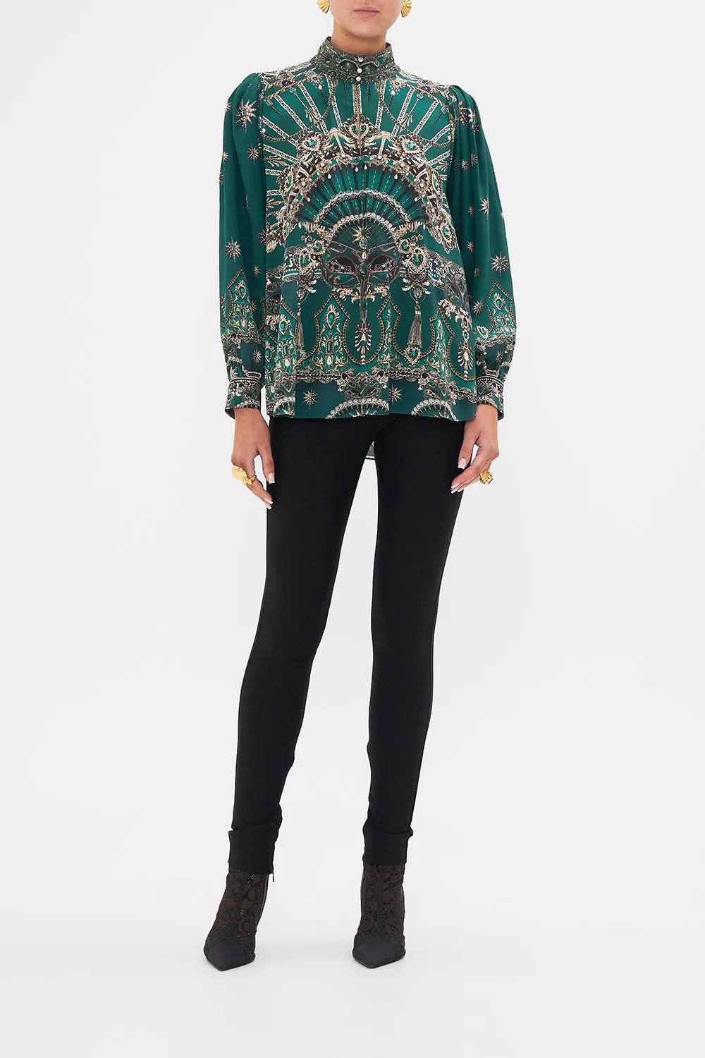 DROP SLEEVE SWING BLOUSE A VENICE VEIL sold by Camilla