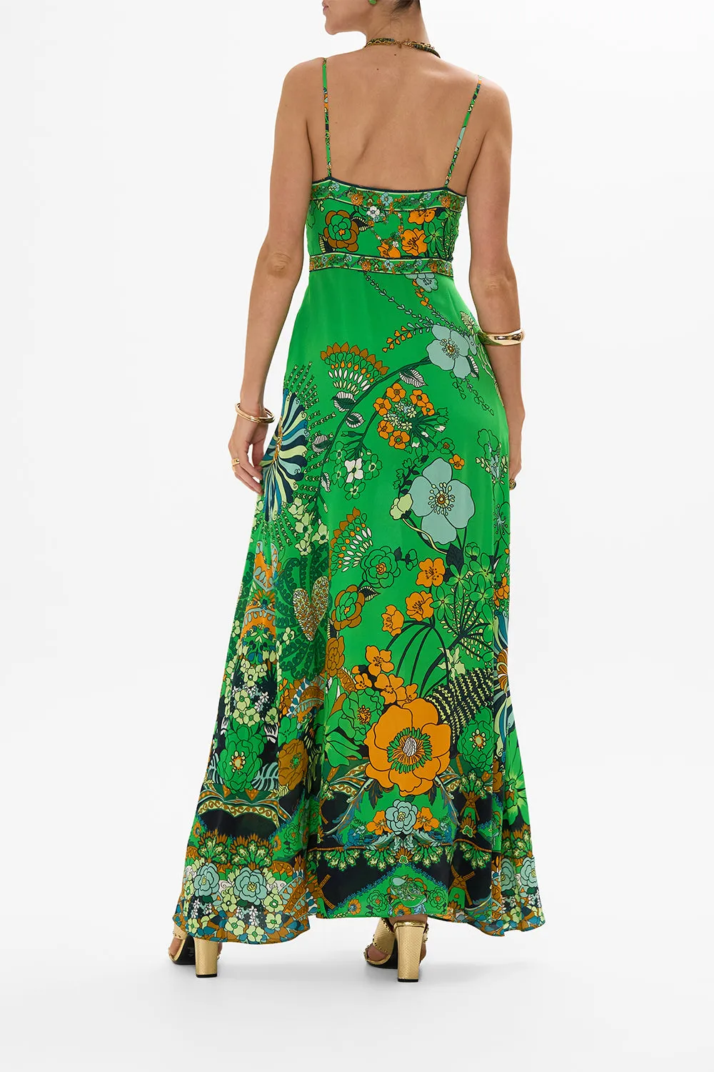 TIE FRONT CUT OUT MAXI DRESS GOOD VIBES GENERATION sold by Camilla product image thumbnail 2