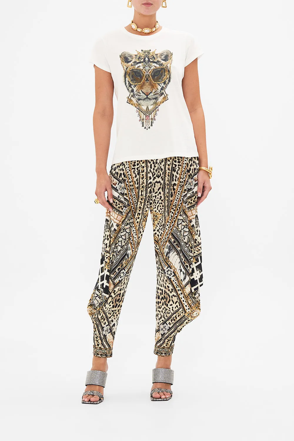 SLIM FIT ROUND NECK T-SHIRT MOSAIC MUSE sold by Camilla