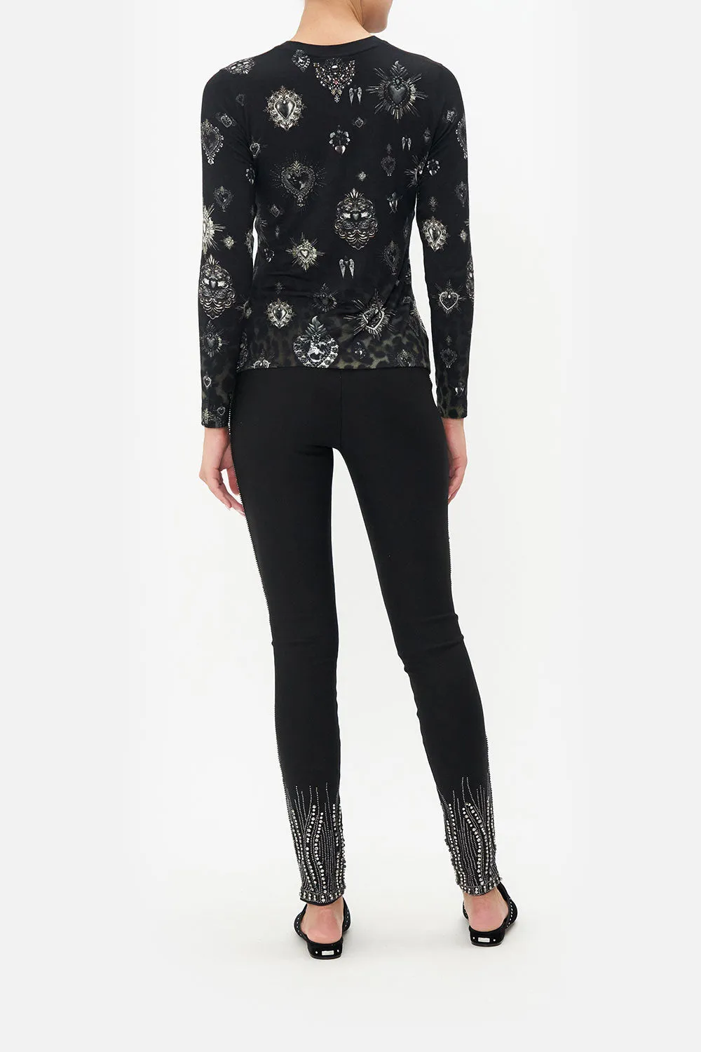 LONG SLEEVE CREW TOP ORDER OF DISORDER LOUNGE sold by Camilla product image thumbnail 2