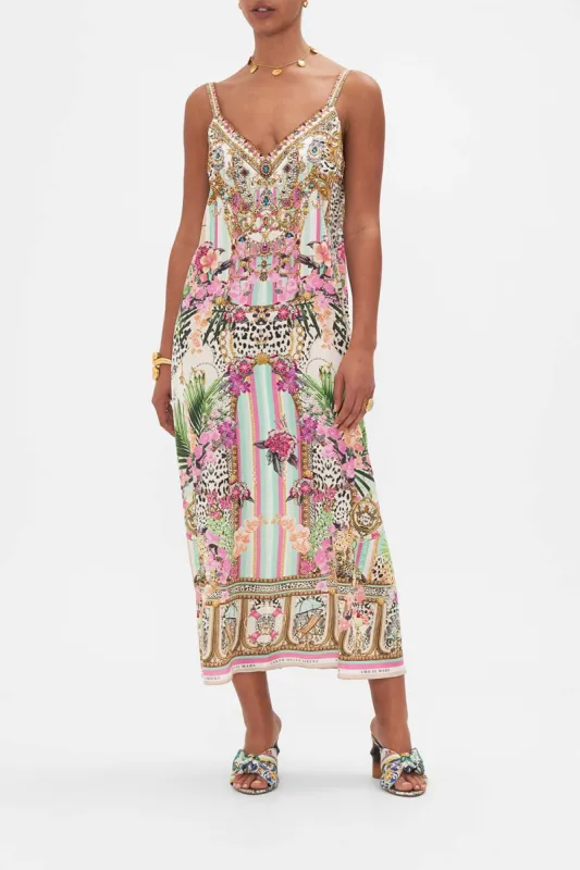 V NECK MIDI SLIP DRESS DEAR AMORE MIO sold by Camilla