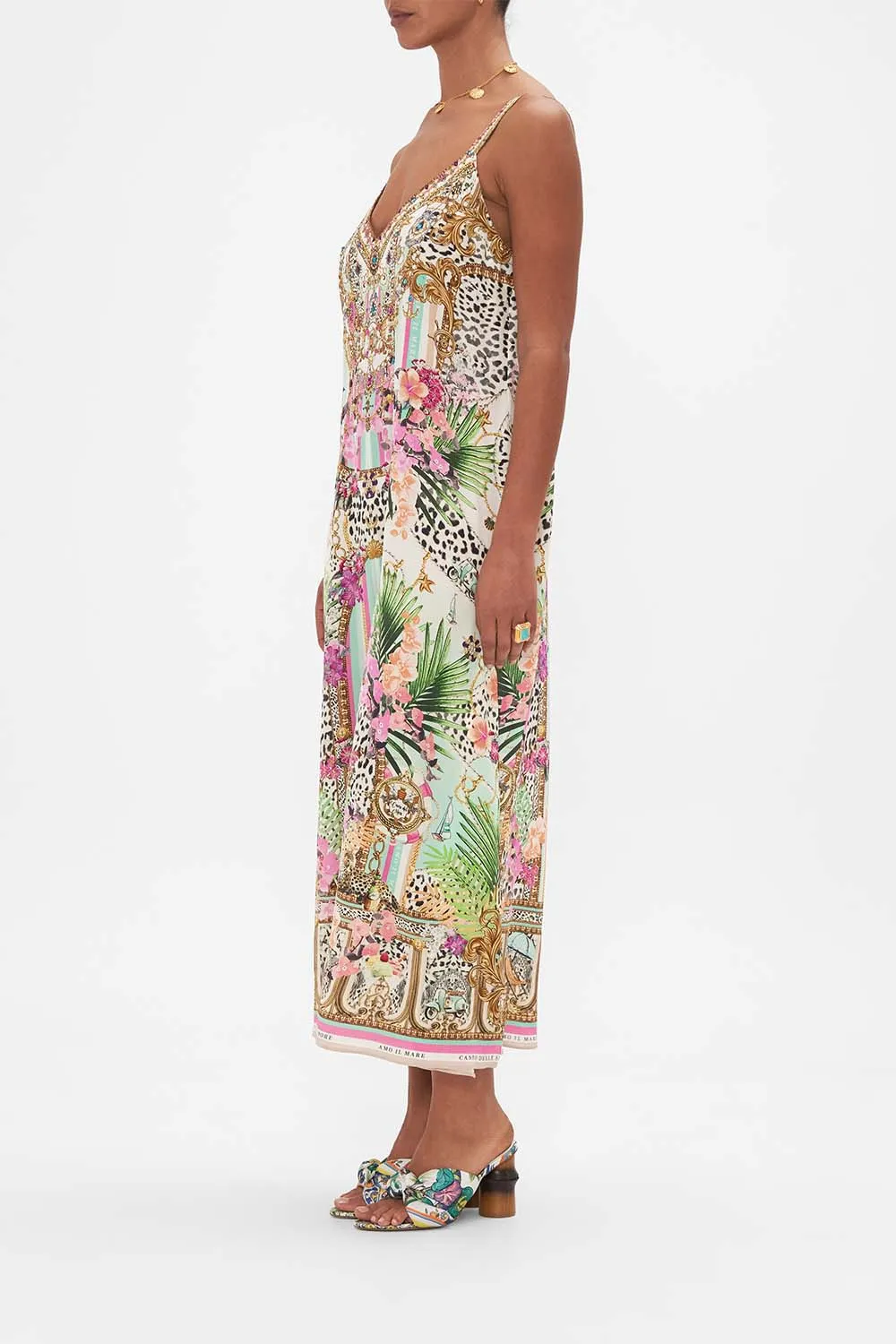 V NECK MIDI SLIP DRESS DEAR AMORE MIO sold by Camilla product image thumbnail 4