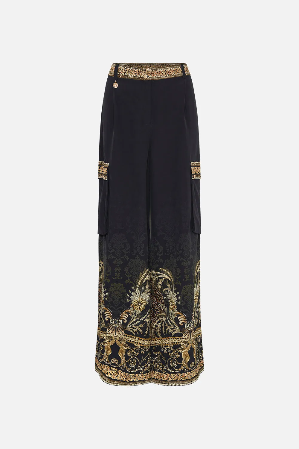 WIDE LEG UTILITY PANTS THE NIGHT IS NOIR sold by Camilla product image thumbnail 3