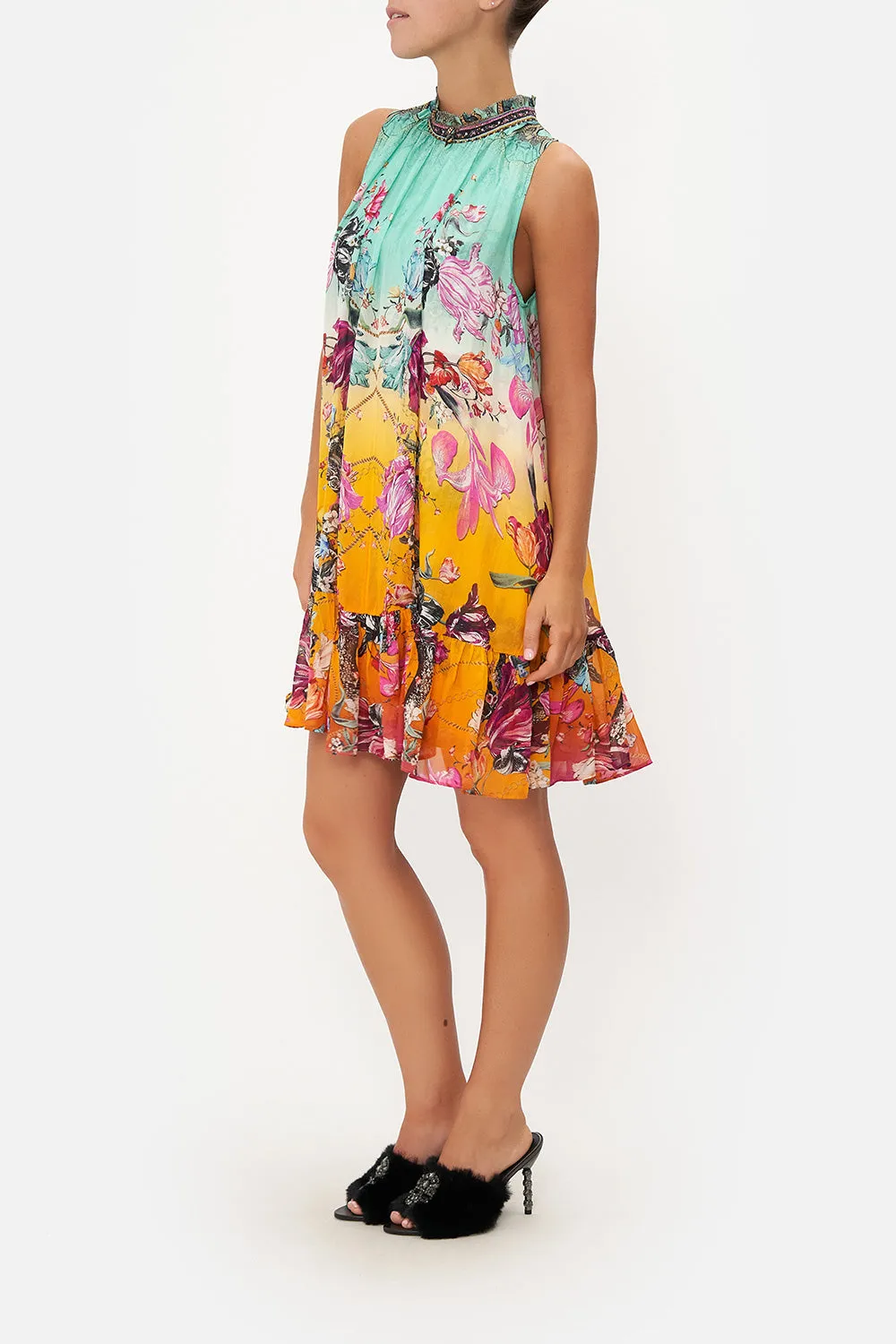 HIGH NECK RUFFLE DRESS VIPER ROOM sold by Camilla product image thumbnail 4