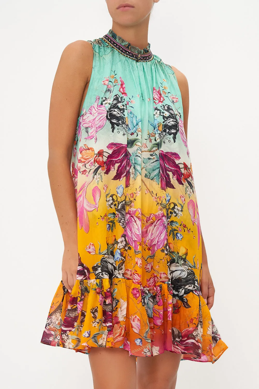 HIGH NECK RUFFLE DRESS VIPER ROOM sold by Camilla product image thumbnail 5