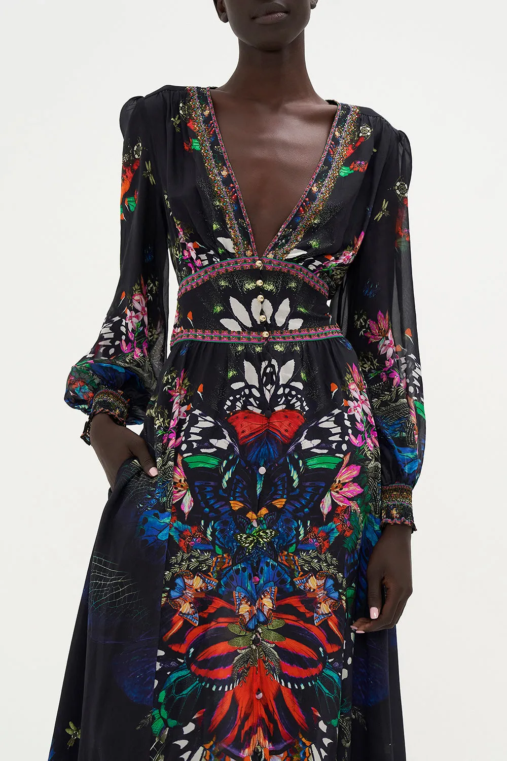 BUTTON DRESS WITH SHAPED WAISTBAND FLUTTER BY sold by Camilla product image thumbnail 5