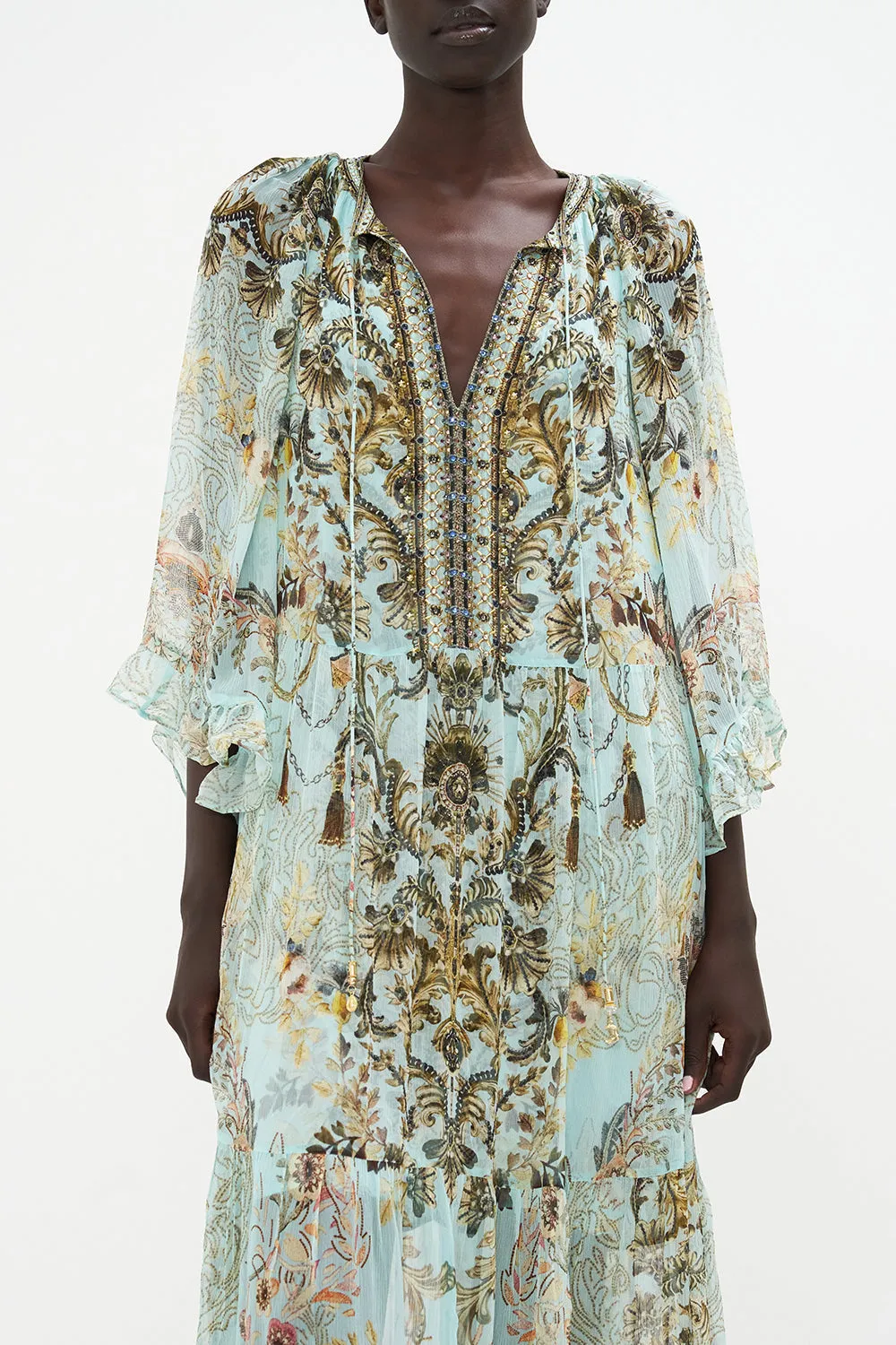 WIDE SLEEVE GATHERED DRESS ADIEU YESTERDAY sold by Camilla product image thumbnail 5