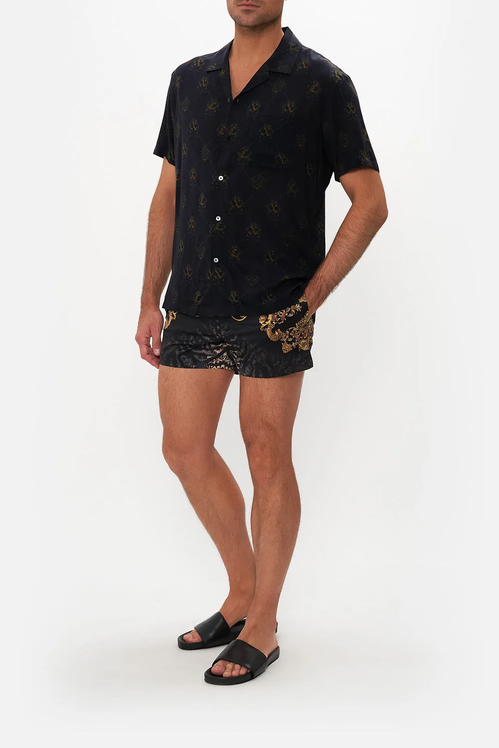 SHORT SLEEVE CAMP COLLARED SHIRT SHADOWS OF ARMADA sold by Camilla product image thumbnail 4