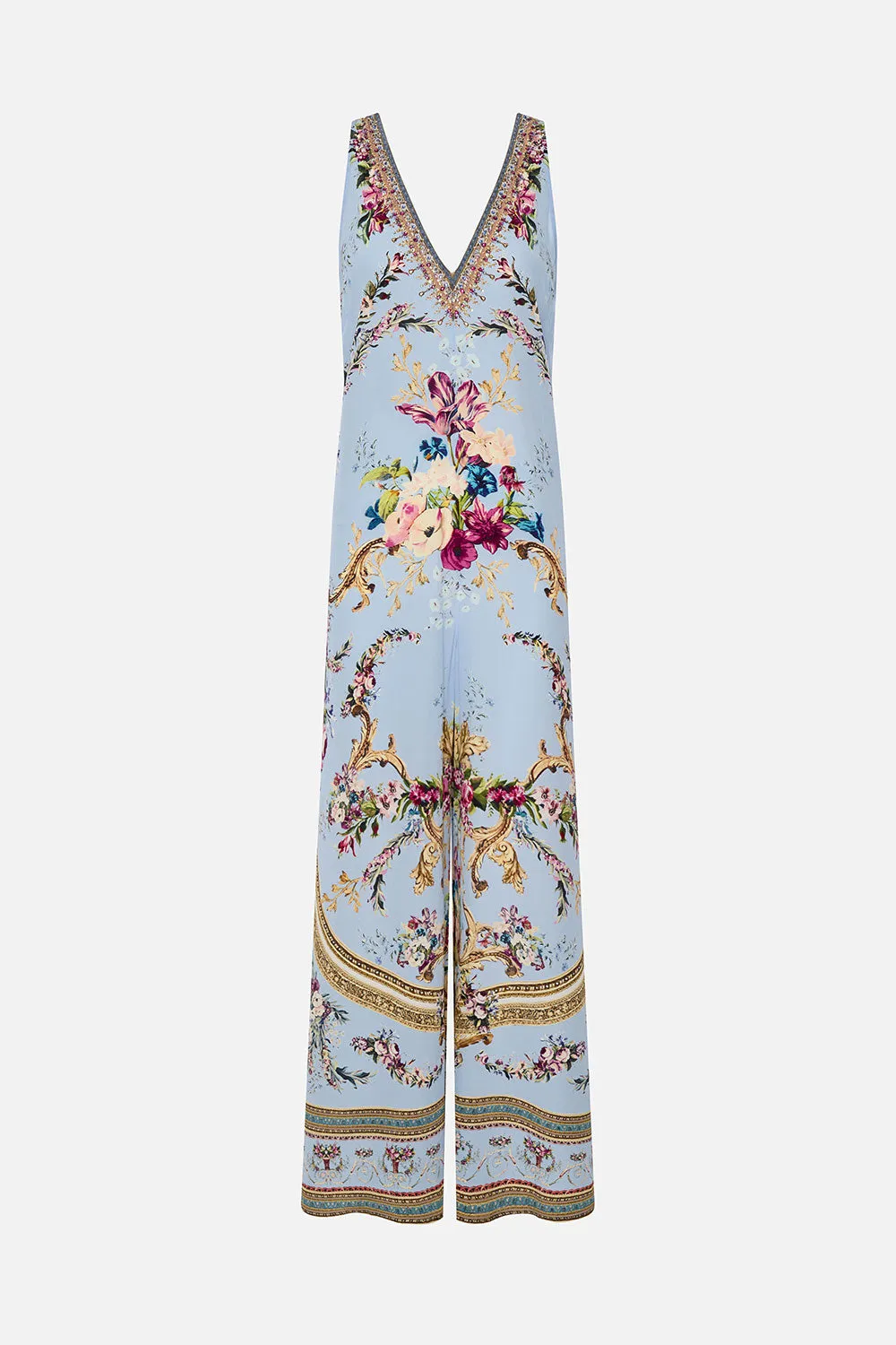 V NECK FLARED JUMPSUIT FLORAFUL sold by Camilla product image thumbnail 3