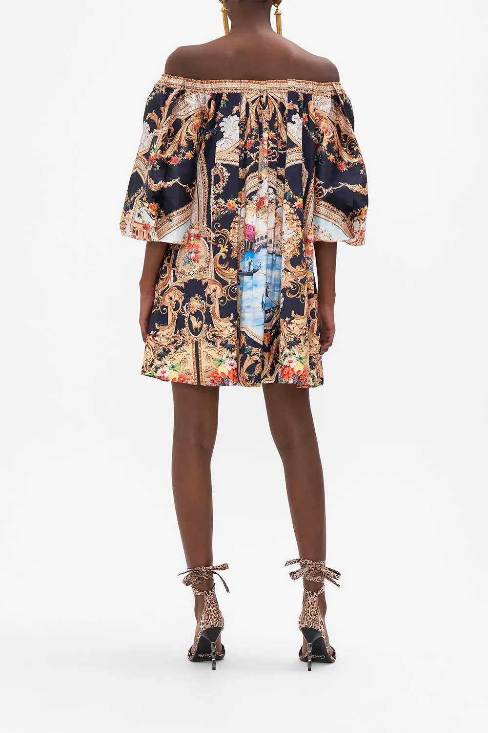 OFF SHOULDER PUFF DRESS VENICE VIGNETTE sold by Camilla product image thumbnail 2