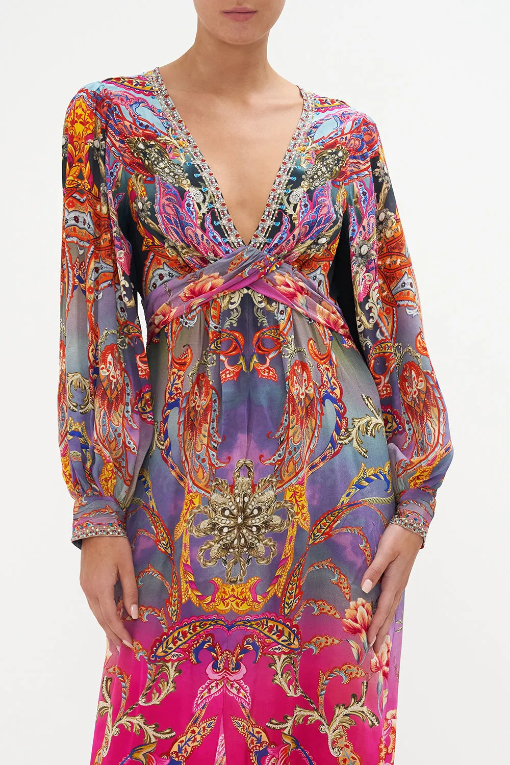 TWIST FRONT LONG DRESS WHAT LIES BENEATH sold by Camilla product image thumbnail 5