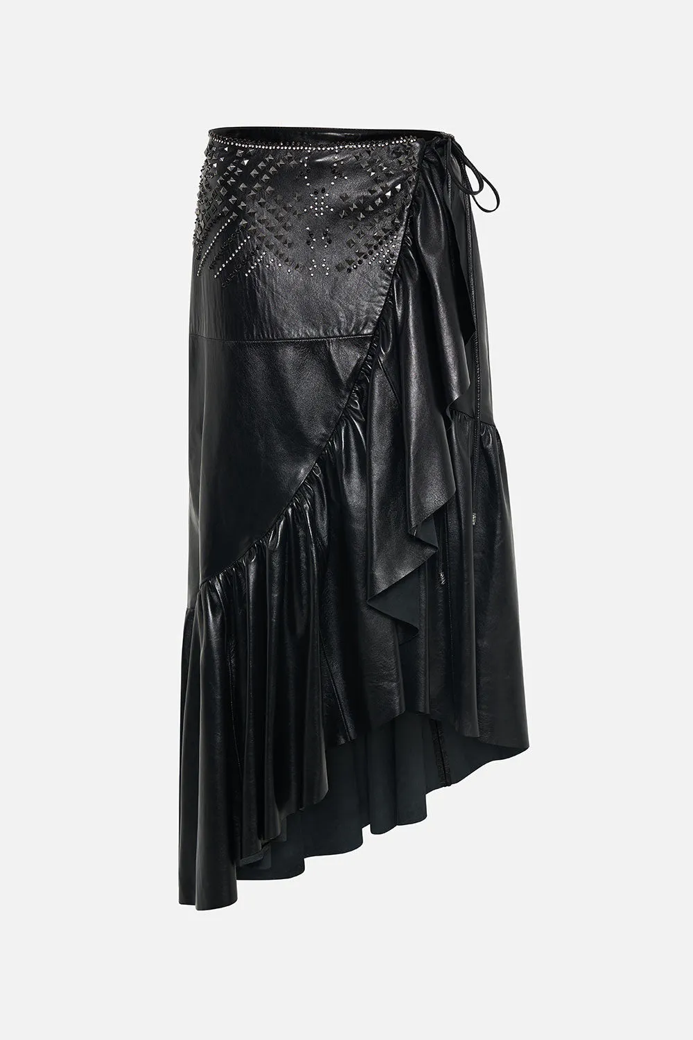 ASYMMETRICAL RUFFLE SKIRT LEATHER sold by Camilla product image thumbnail 3
