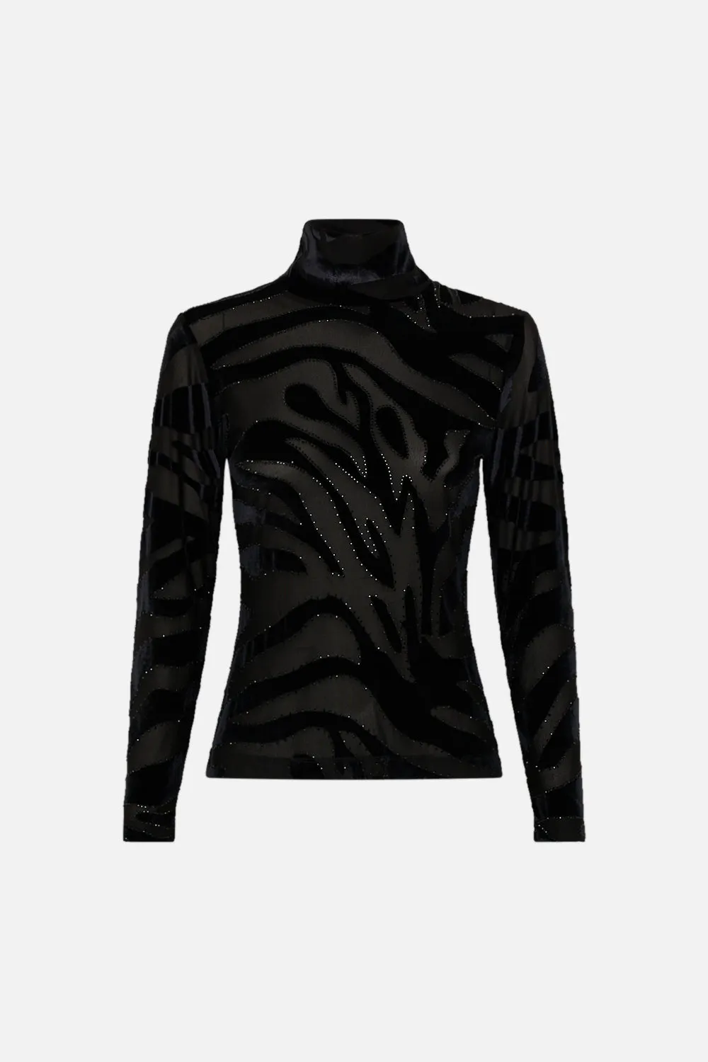 STRETCH VELVET ANIMAL TURTLENECK AMSTERGLAM sold by Camilla product image thumbnail 3