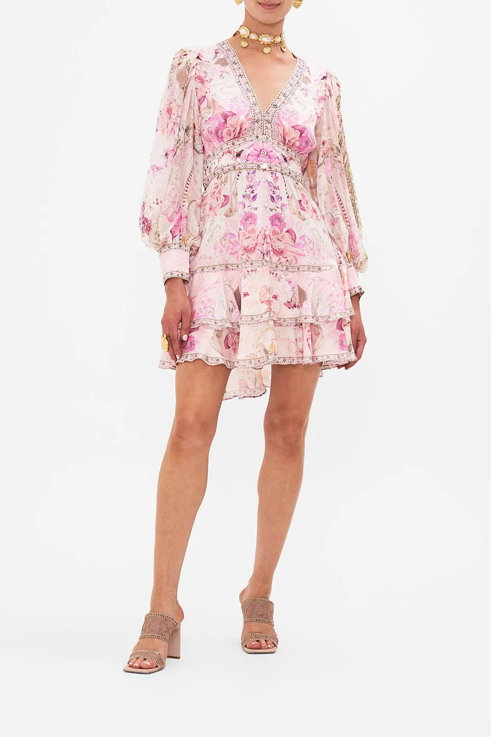 BUTTON FRONT FRILL DRESS FRESCO FAIRYTALE sold by Camilla