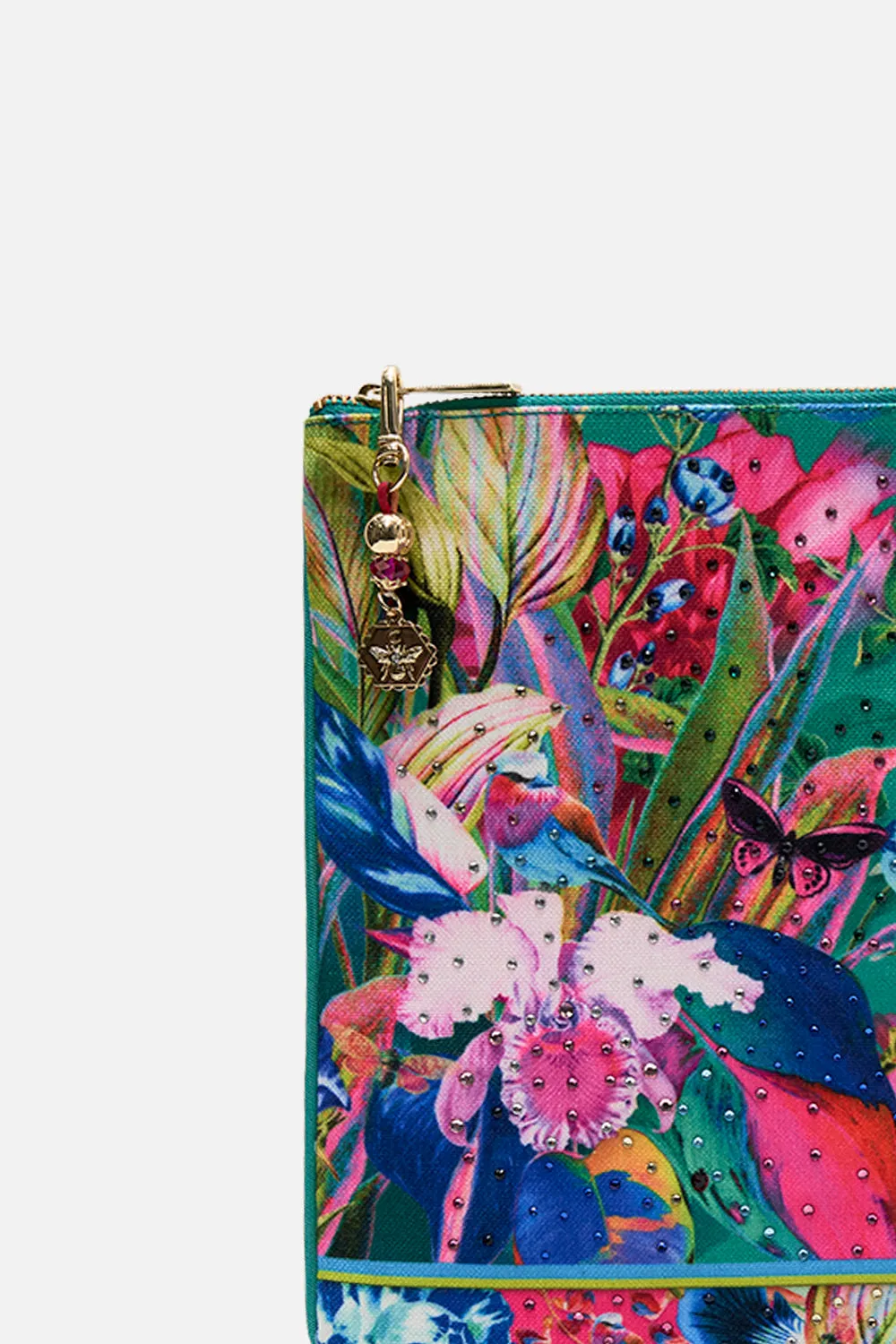 LARGE CANVAS CLUTCH RUN FROM PARADISE sold by Camilla product image thumbnail 2