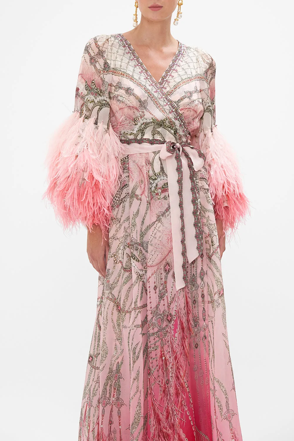 WRAP DRESS WITH RUFFLE SLEEVE STARSHIP SISTAS sold by Camilla product image thumbnail 5