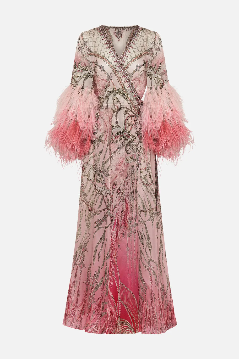 WRAP DRESS WITH RUFFLE SLEEVE STARSHIP SISTAS sold by Camilla product image thumbnail 3