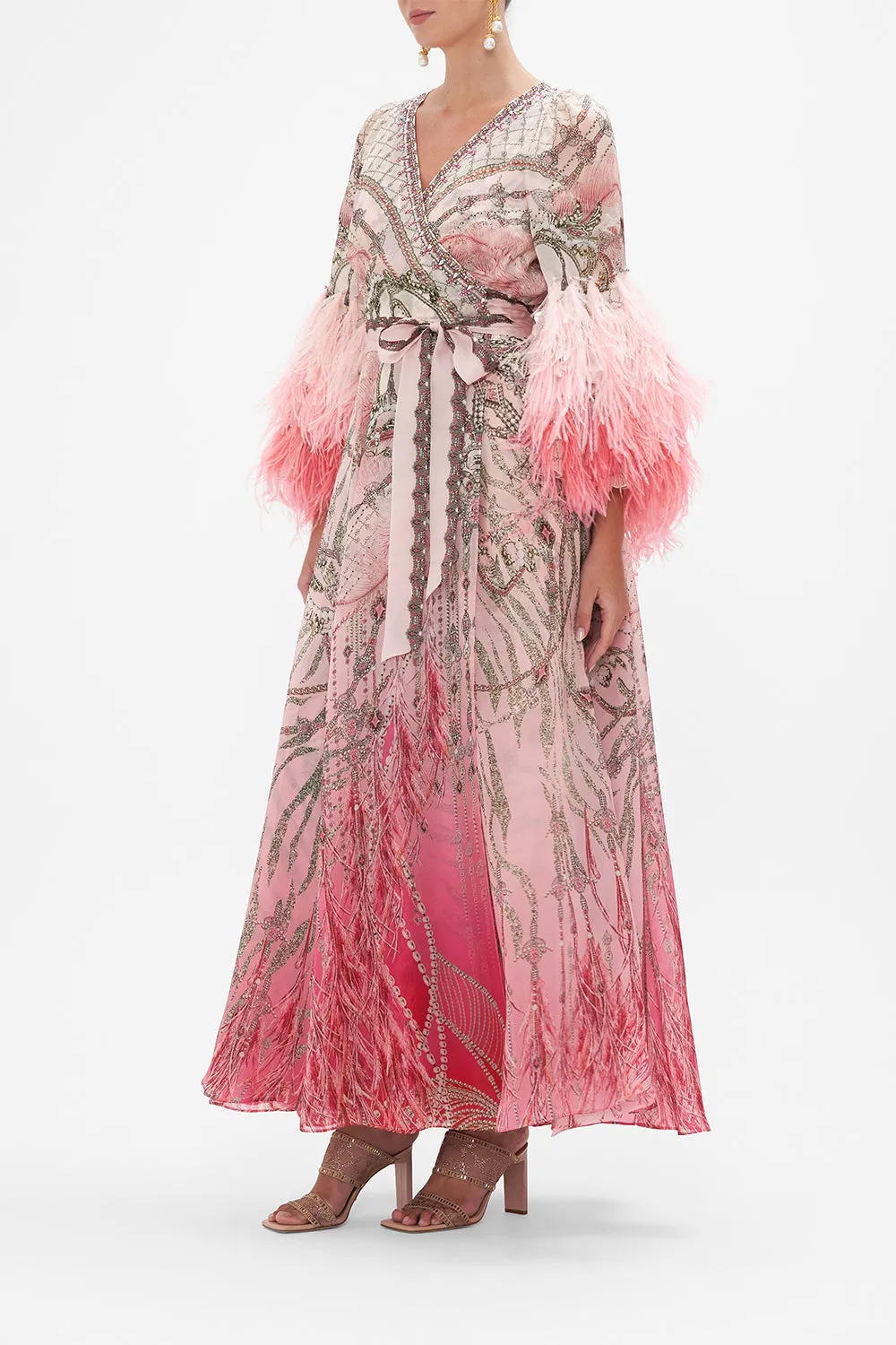 WRAP DRESS WITH RUFFLE SLEEVE STARSHIP SISTAS sold by Camilla product image thumbnail 4