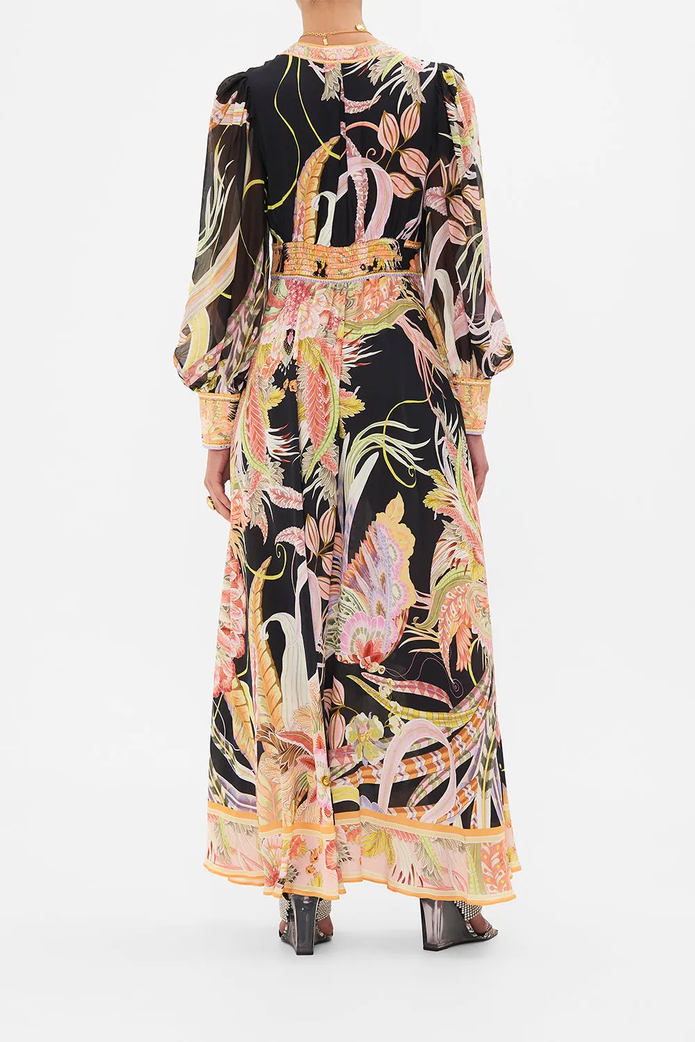 SHAPED WAISTBAND DRESS WITH GATHERED SLEEVES LADY OF THE MOON sold by Camilla product image thumbnail 2