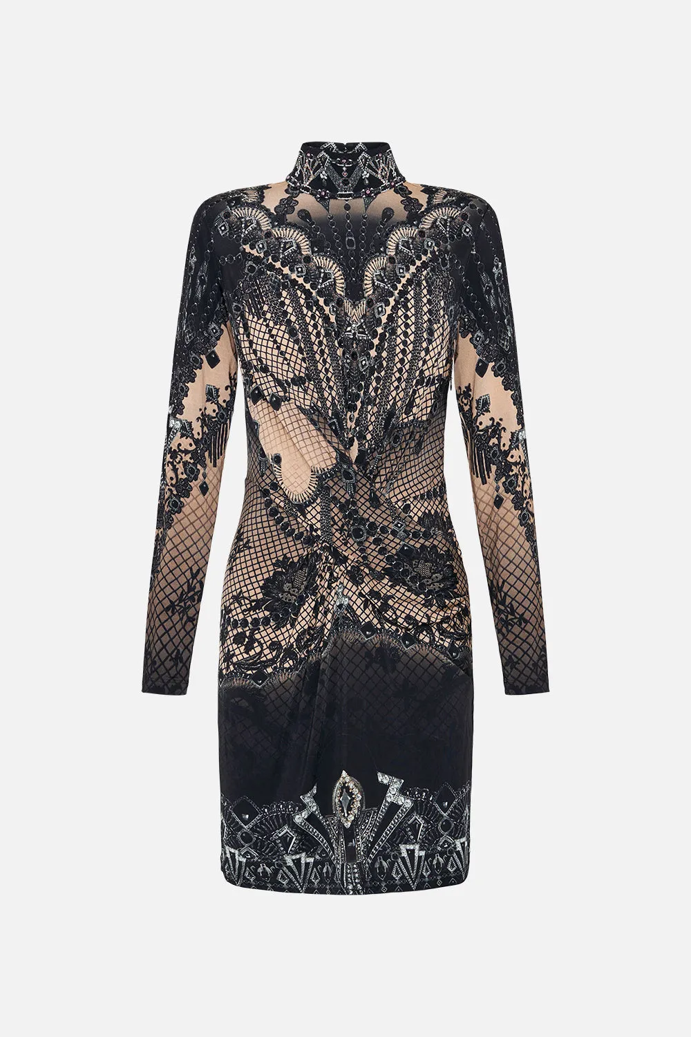 CROSS FRONT MINI DRESS CURTAIN CALL CHAOS sold by Camilla product image thumbnail 3