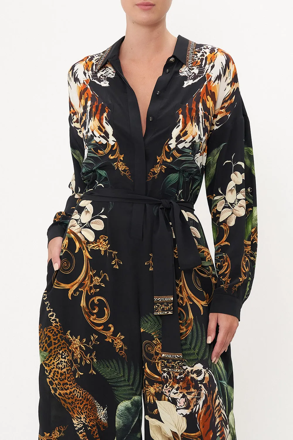 LONG SLEEVE BOILER JUMPSUIT EASY TIGER sold by Camilla product image thumbnail 5