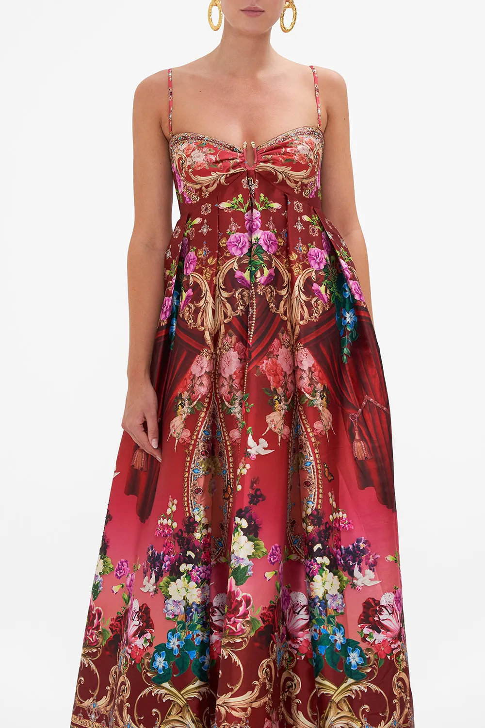 STRAPLESS MAXI DRESS RITES OF ROSES sold by Camilla product image thumbnail 5