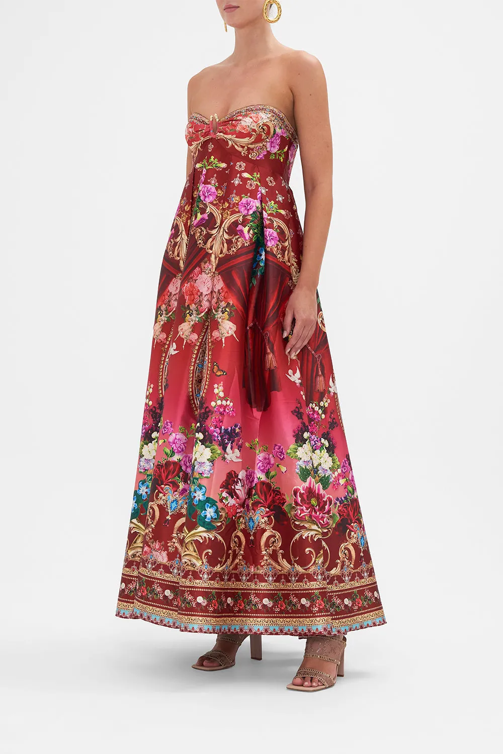 STRAPLESS MAXI DRESS RITES OF ROSES sold by Camilla product image thumbnail 4