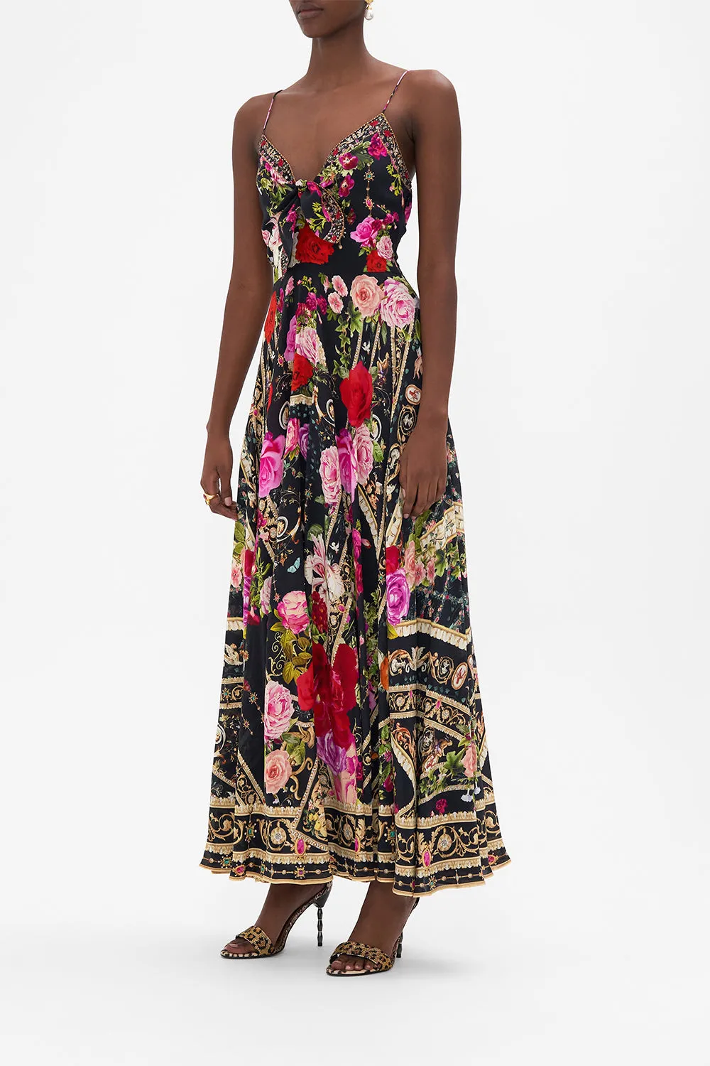 LONG DRESS WITH TIE FRONT RESERVATION FOR LOVE sold by Camilla product image thumbnail 4