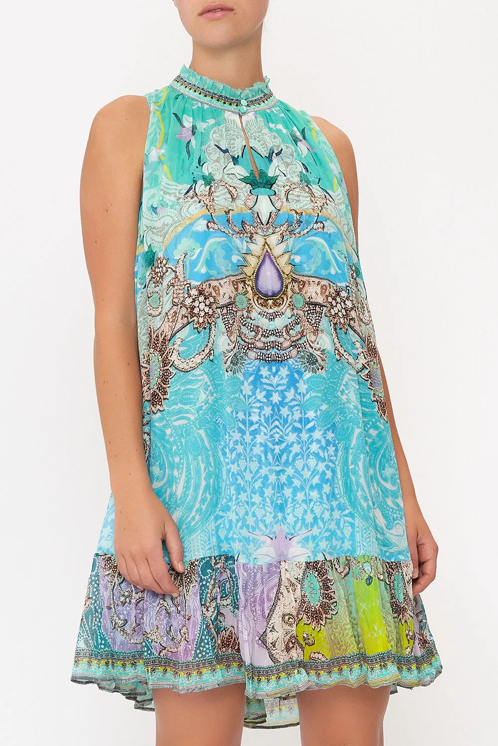 HIGH NECK RUFFLE DRESS TURN BACK TIME sold by Camilla product image thumbnail 5