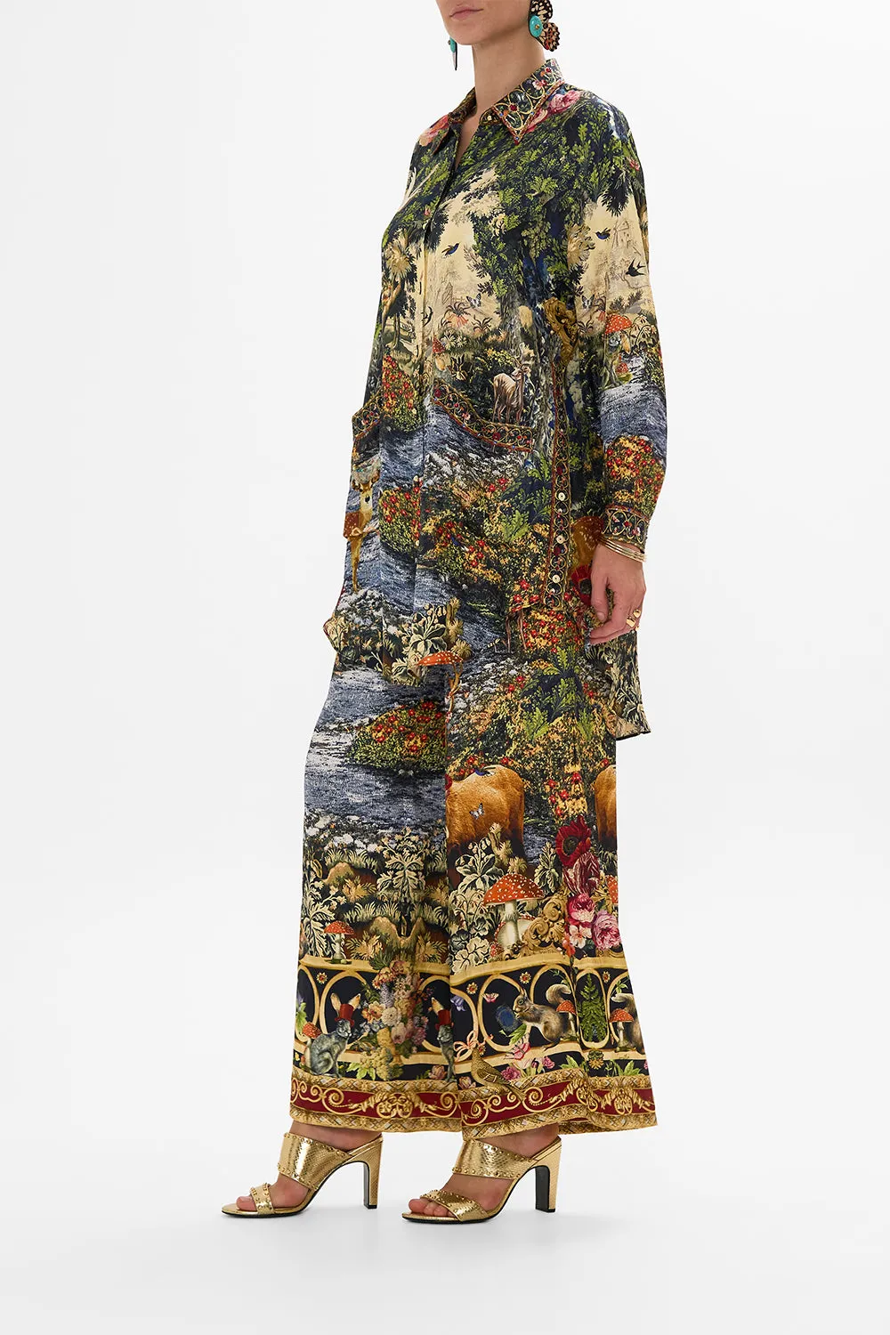 SHIRT TUNIC WITH POCKETS TAPESTRY TOTEMS sold by Camilla product image thumbnail 4