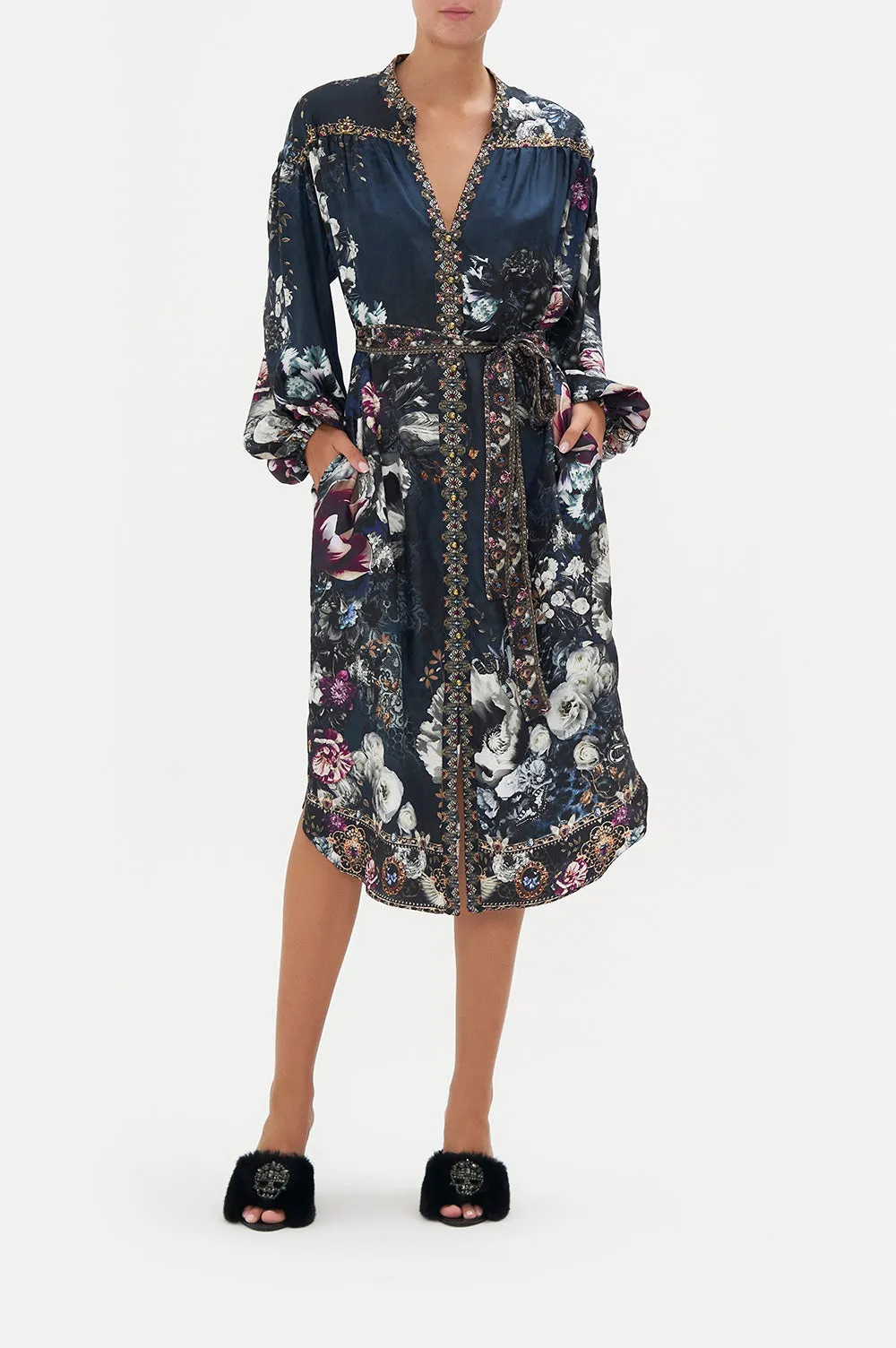 BLOUSON SLEEVE MIDI DRESS NOT A WALLFLOWER sold by Camilla