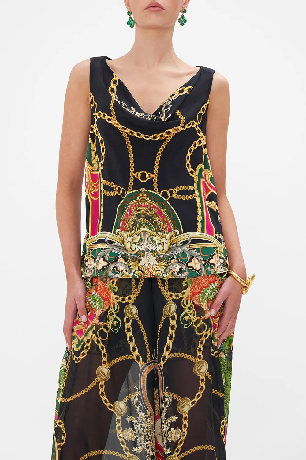 COWL NECK TOP JEALOUSY AND JEWELS sold by Camilla product image thumbnail 4