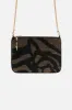 EMBELLISHED ZIP TOP CLUTCH WITH STRAP TAME MY TIGER sold by Camilla