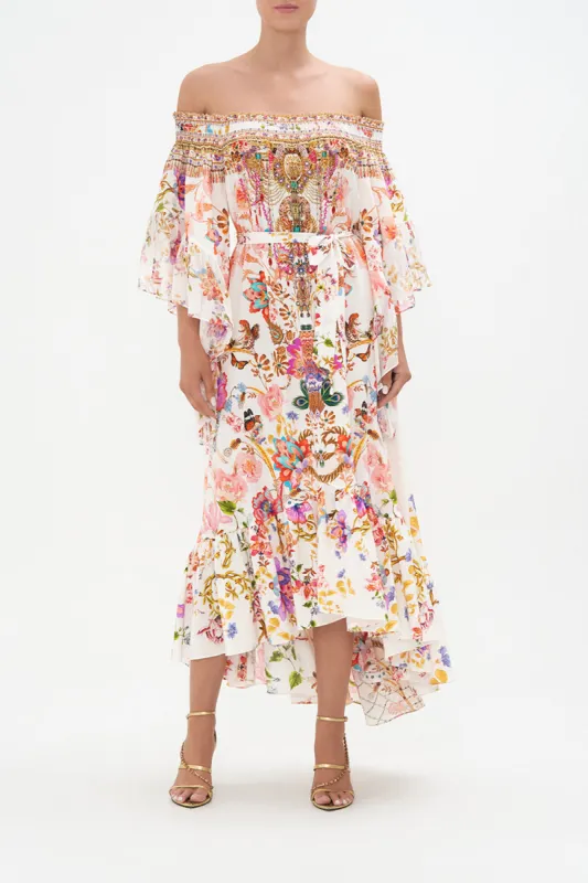 HIGH LOW HEM OFF SHOULDER DRESS SPIDER GIRL sold by Camilla