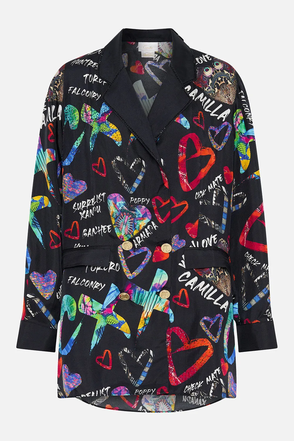 DOUBLE BREASTED SOFT JACKET TAGGED UP sold by Camilla product image thumbnail 3