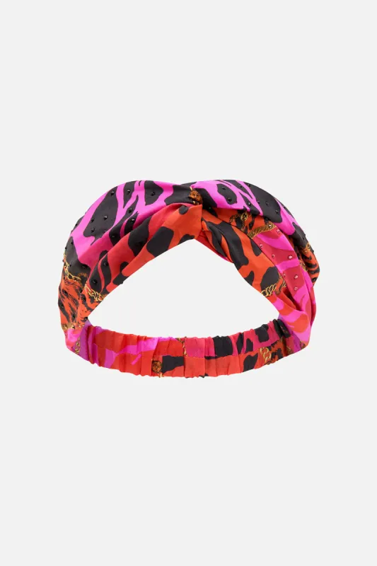 WOVEN TWIST HEADBAND ALWAYS CHANGE YOUR SPOTS made by Camilla