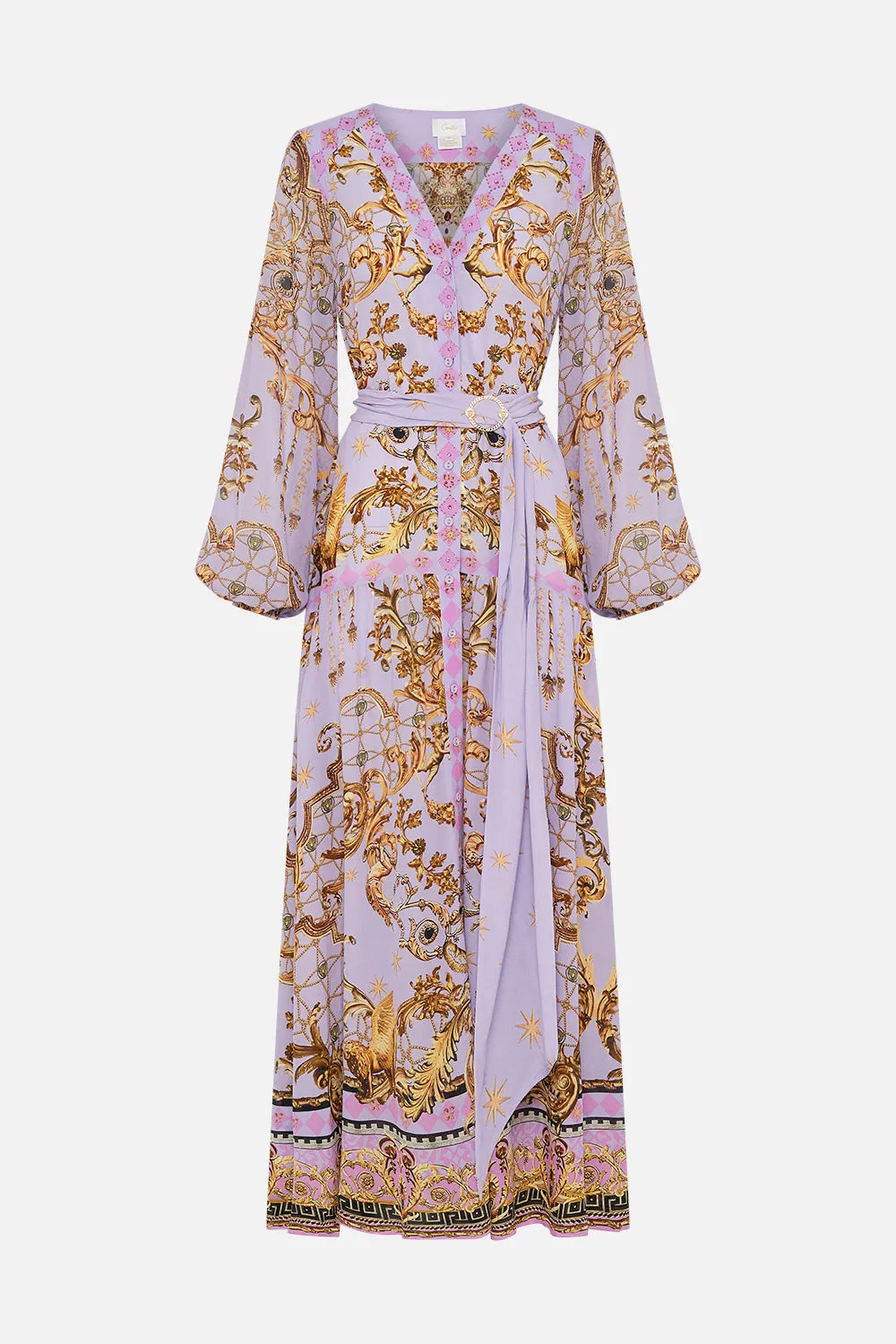 V NECK DRESS WITH BELT LAVENDER EVER AFTER sold by Camilla product image thumbnail 3