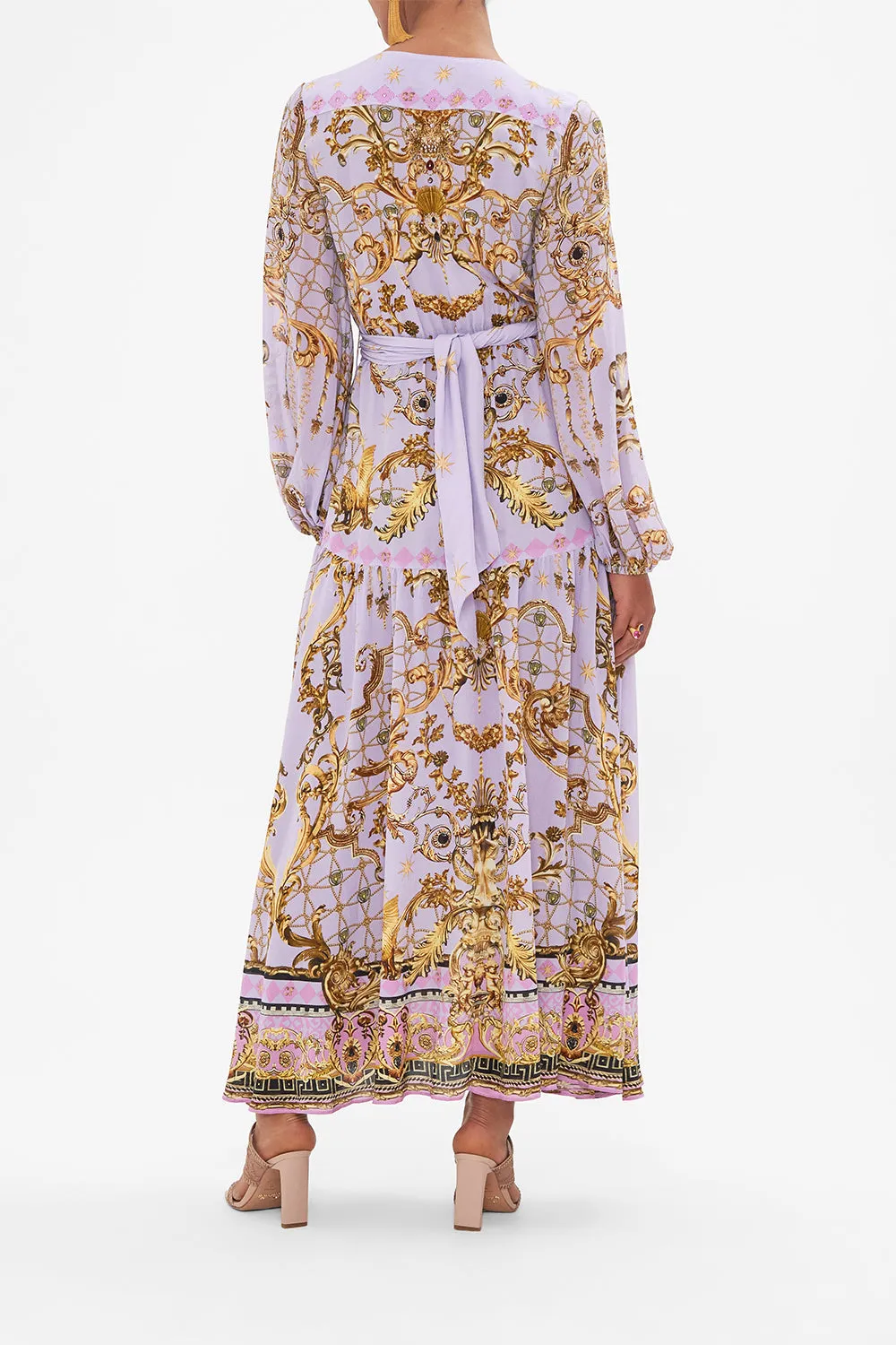 V NECK DRESS WITH BELT LAVENDER EVER AFTER sold by Camilla product image thumbnail 2