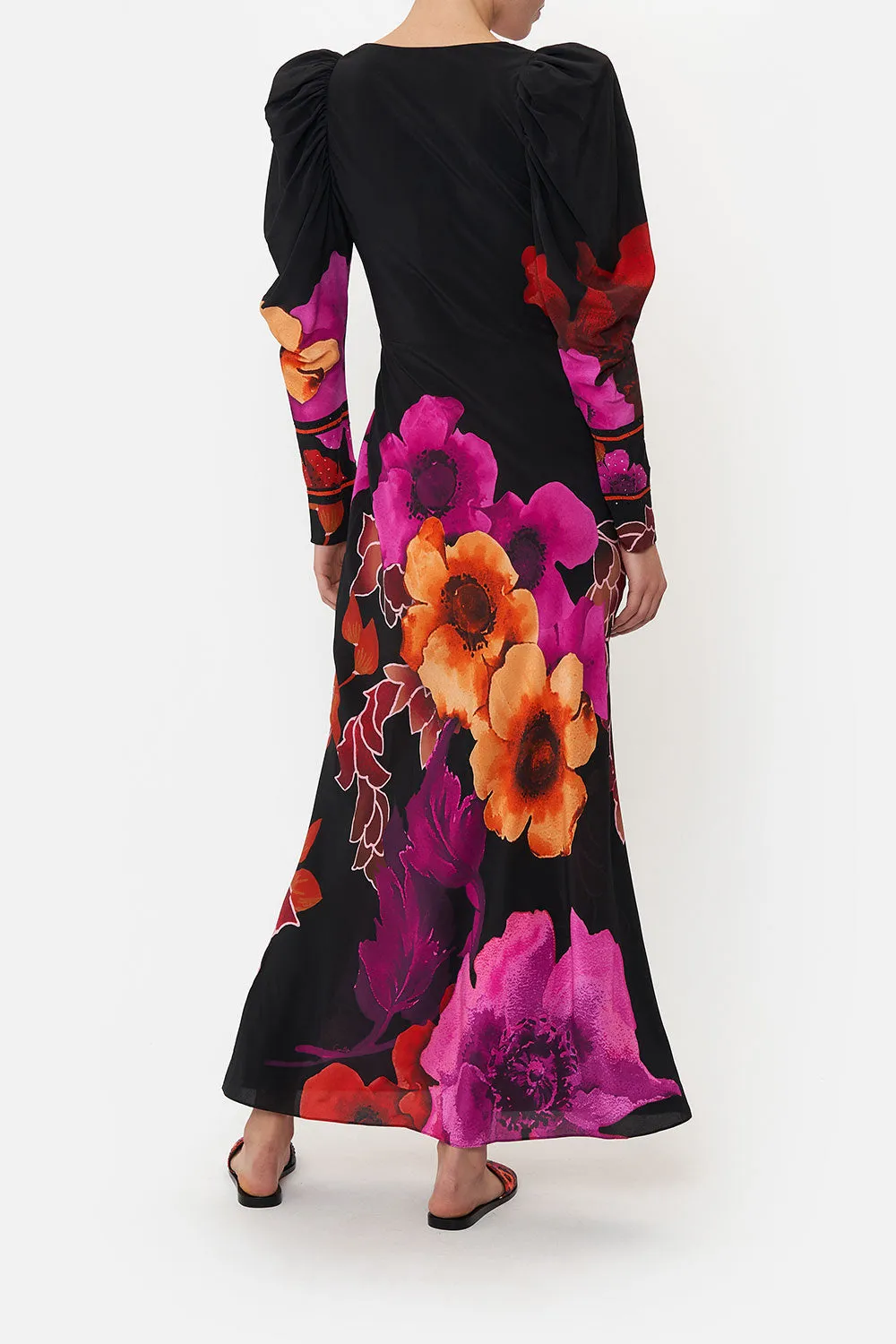 WRAP DRESS WITH DRAMATIC SLEEVE MIDNIGHT POPPY sold by Camilla product image thumbnail 2