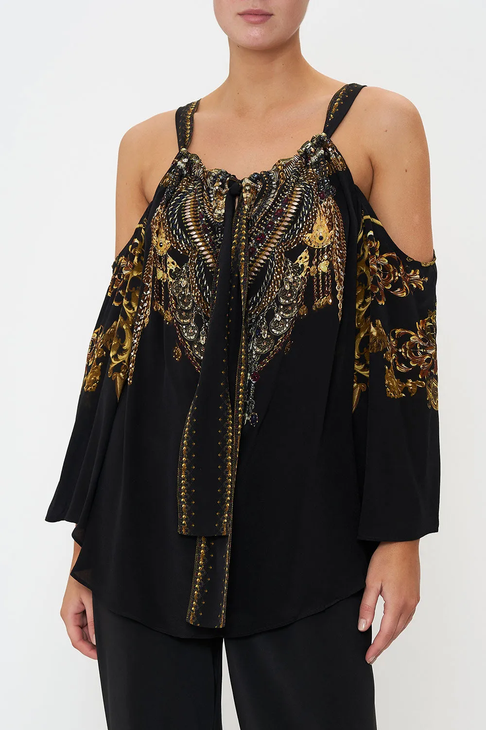 DROP SHOULDER FLARED TOP SHADOWS OF ARMADA sold by Camilla product image thumbnail 5