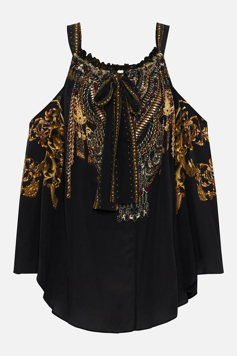 DROP SHOULDER FLARED TOP SHADOWS OF ARMADA sold by Camilla product image thumbnail 3