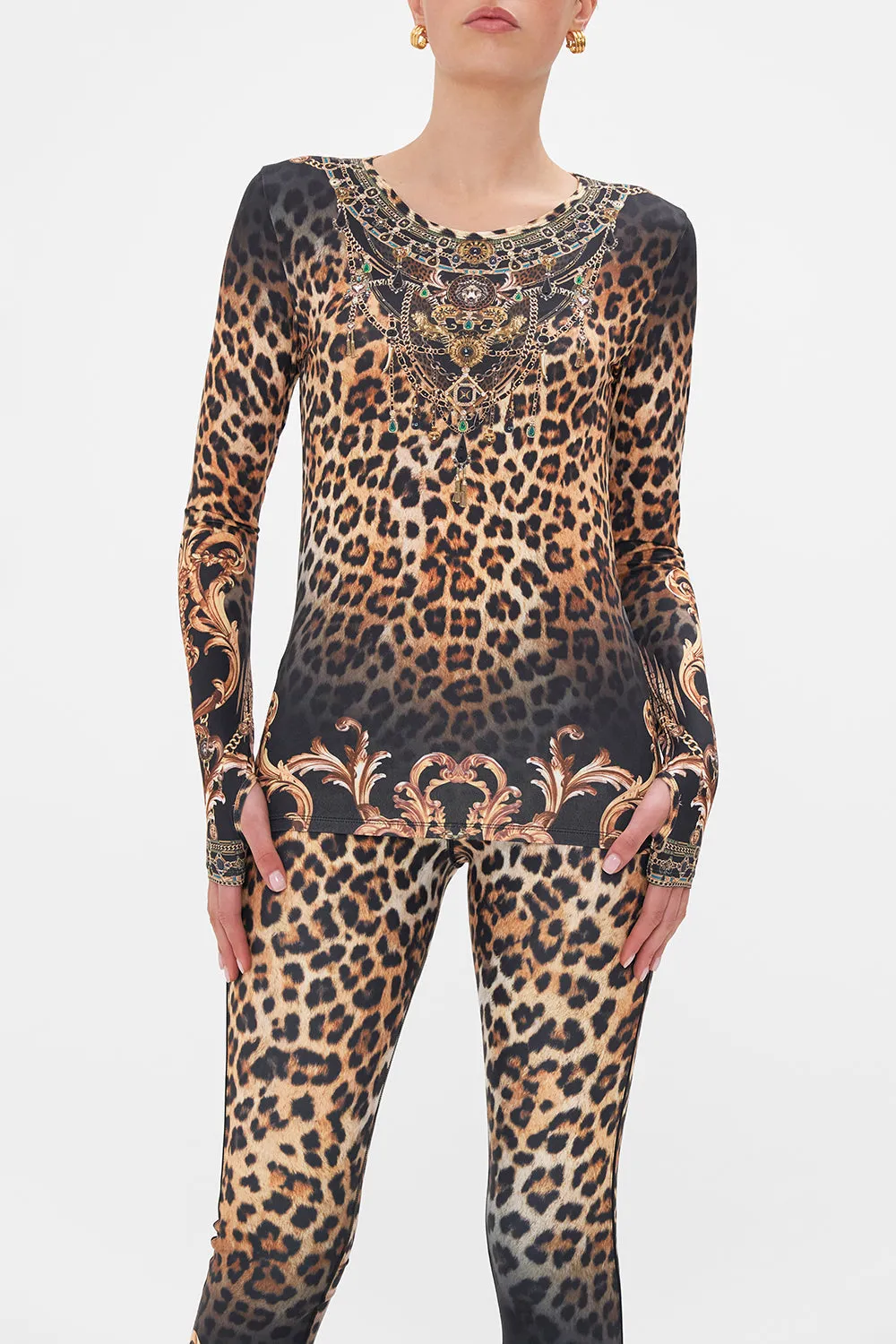 LONG SLEEVE THUMBHOLE TOP RUNNING IN THE WILD sold by Camilla product image thumbnail 5