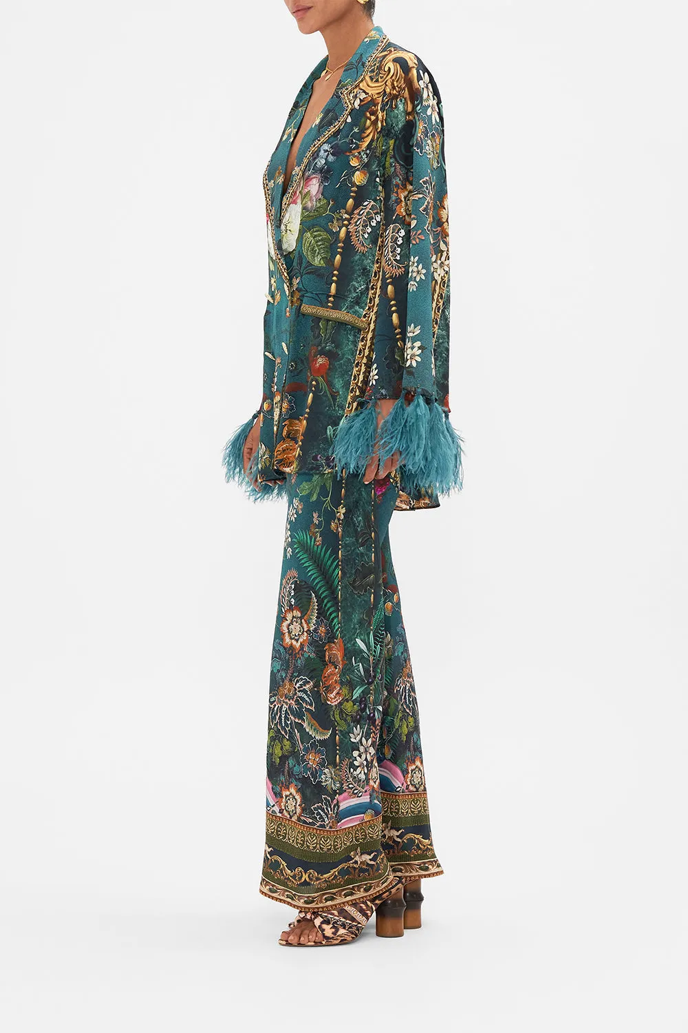 FLARED SLEEVE DOUBLE BREASTED JACKET VERDIS WORLD sold by Camilla product image thumbnail 4