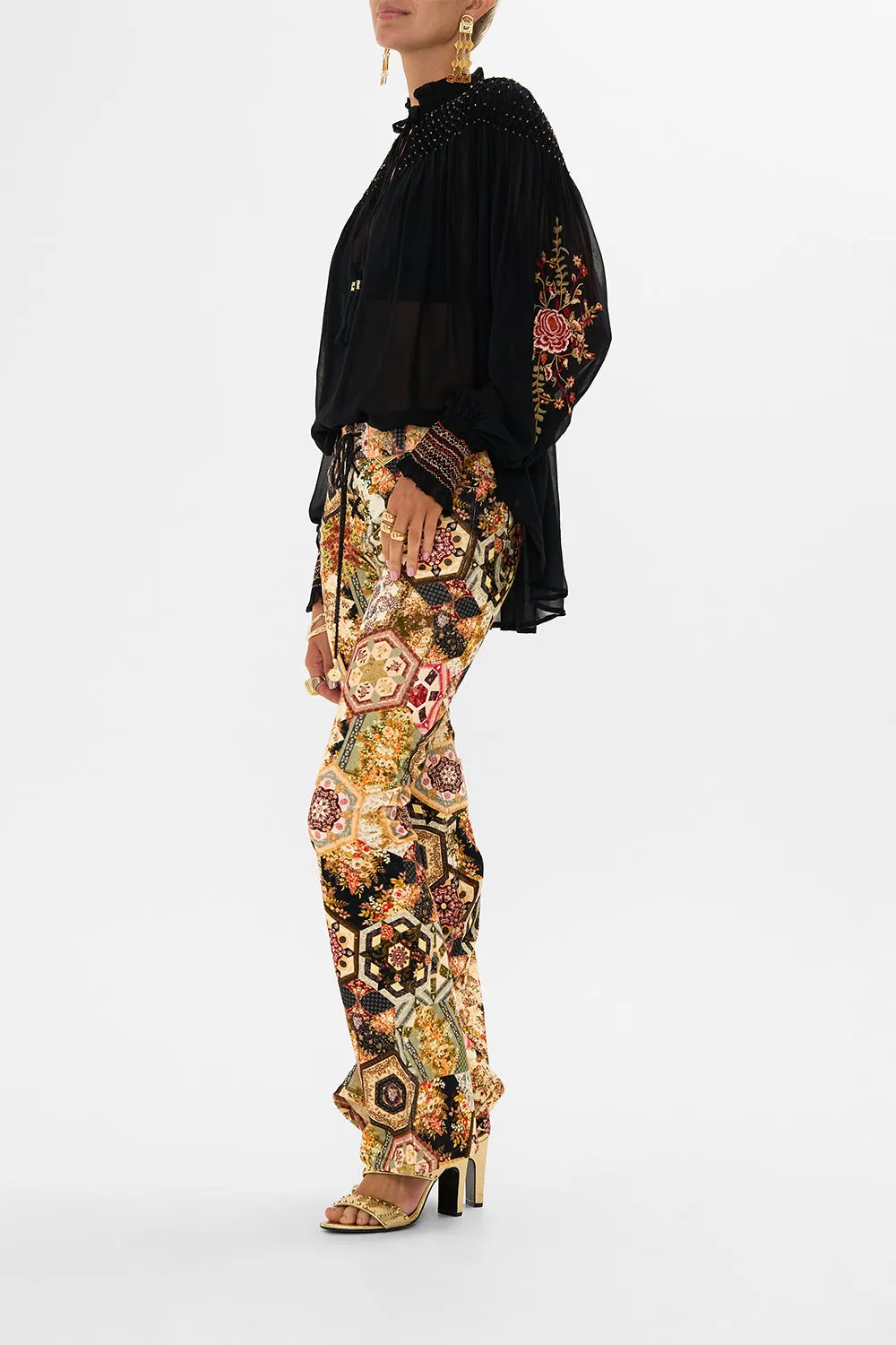 BLOUSON SLEEVE SMOCKED BLOUSE STITCHED IN TIME sold by Camilla product image thumbnail 4