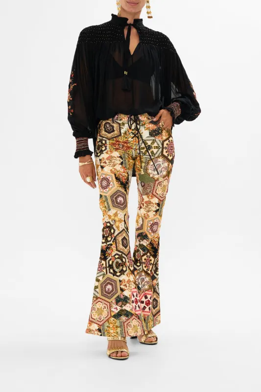 BLOUSON SLEEVE SMOCKED BLOUSE STITCHED IN TIME sold by Camilla