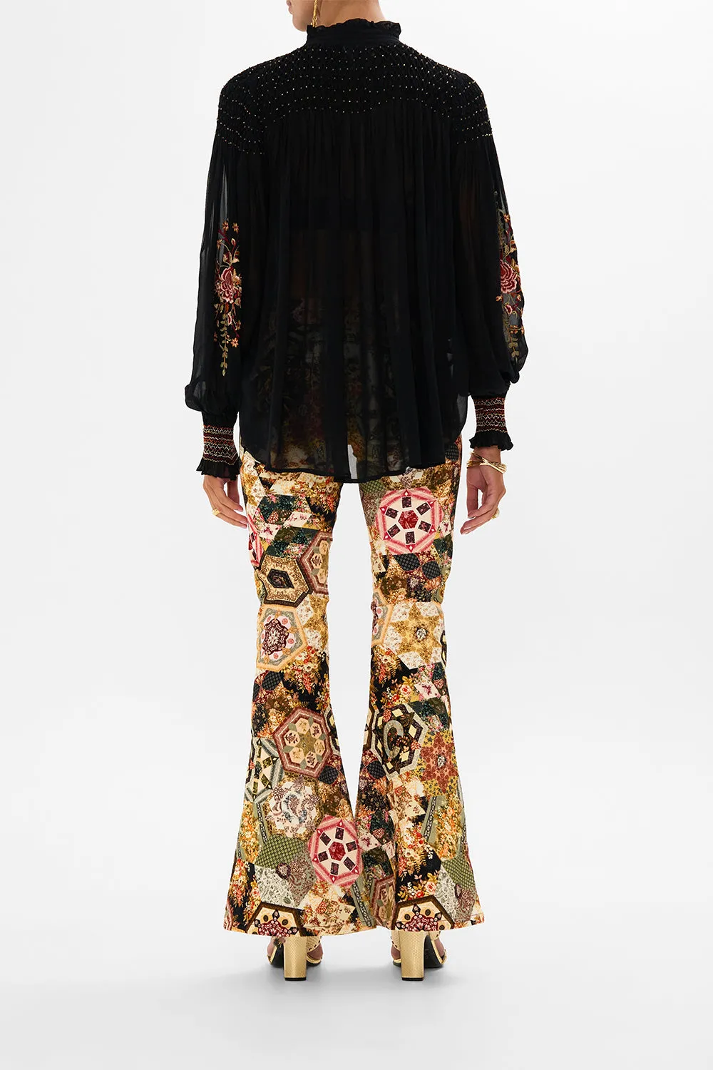 BLOUSON SLEEVE SMOCKED BLOUSE STITCHED IN TIME sold by Camilla product image thumbnail 2